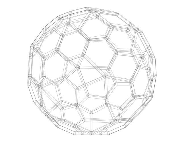 Wireframe Shape Pentagonal Hexecontahedron 3D Print 544600