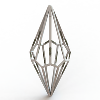 Small Wireframe Shape Octagonal Trapezohedron 3D Printing 544601