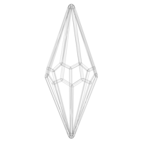 Wireframe Shape Octagonal Trapezohedron - Thumbnail 3