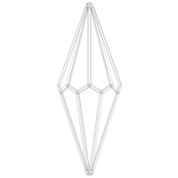 Wireframe Shape Octagonal Trapezohedron - Thumbnail 8