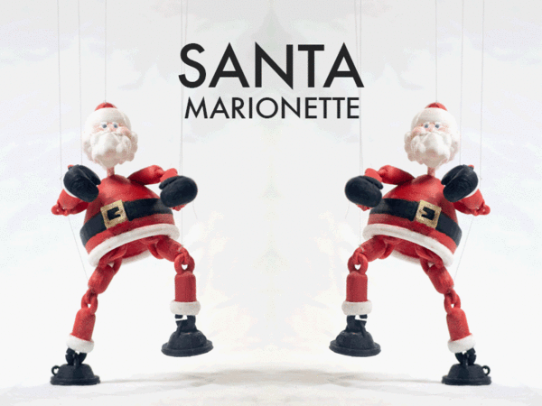 BOXING SANTA - MARIONETTE PUPPET