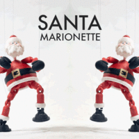 Small BOXING SANTA - MARIONETTE PUPPET 3D Printing 54461