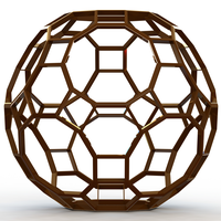 Wireframe Shape Great Rhombicosidodecahedron - Thumbnail 2