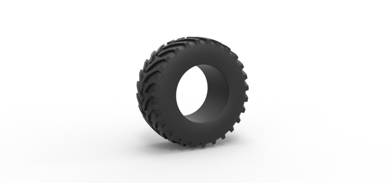 Tractor tire 28 Scale 1:25