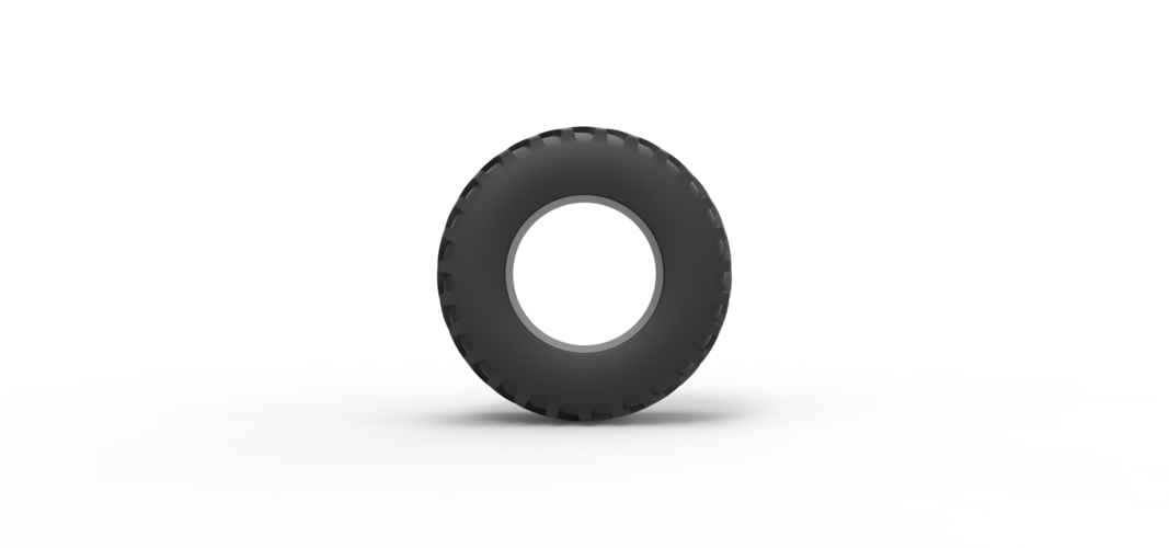 Tractor tire 28 Scale 1:25 3D Print 544665