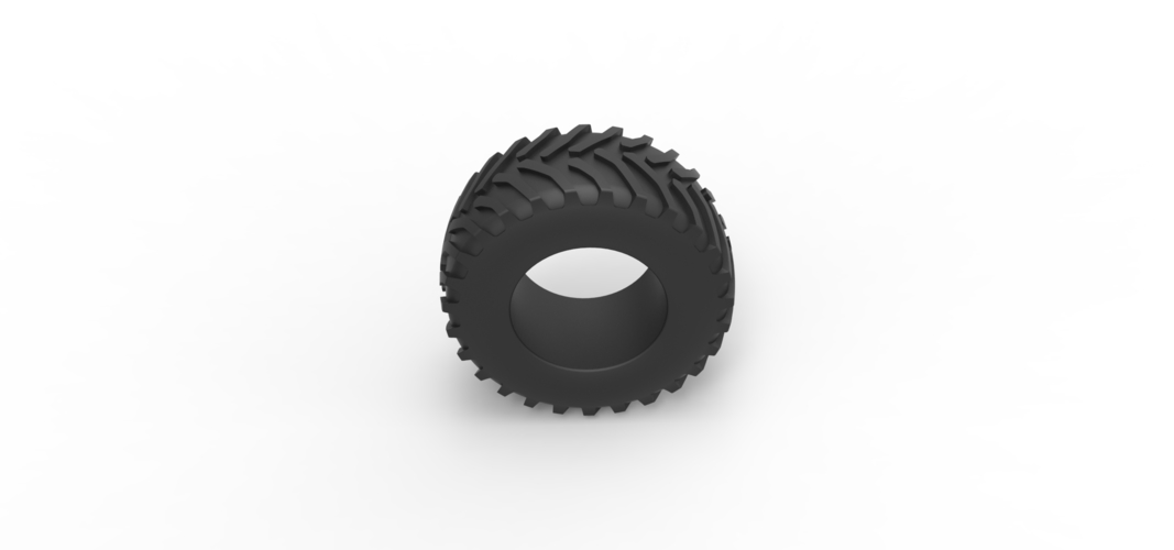 Tractor tire 28 Scale 1:25 3D Print 544666