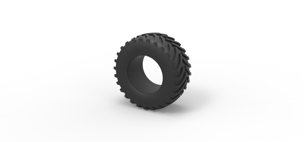 Tractor tire 28 Scale 1:25 3D Print 544667