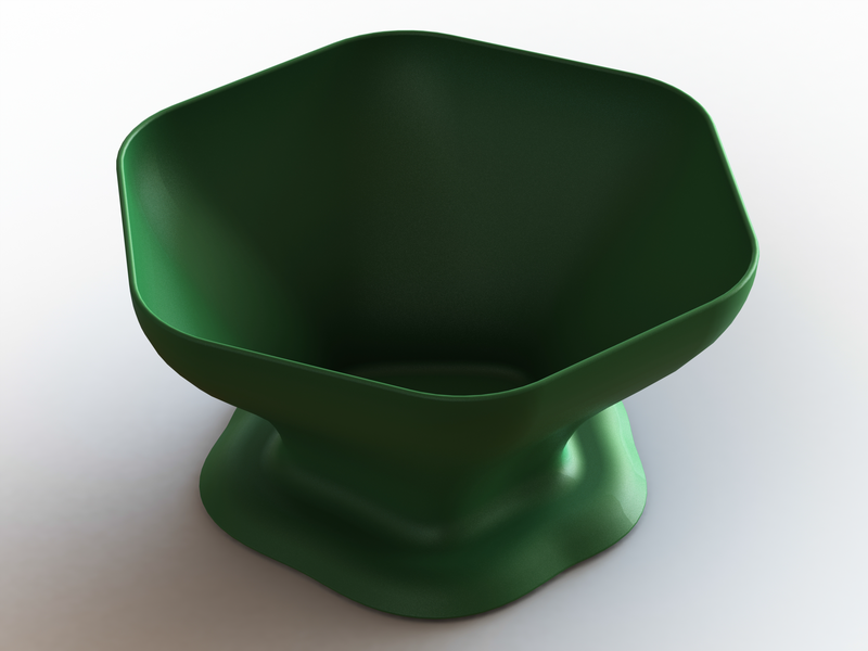 Plastic Hexagonal Fruit Bowl