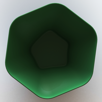 Plastic Hexagonal Fruit Bowl - Thumbnail 2