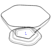 Plastic Hexagonal Fruit Bowl - Thumbnail 5