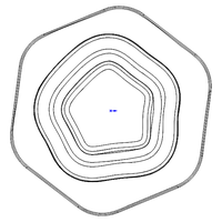 Plastic Hexagonal Fruit Bowl - Thumbnail 6