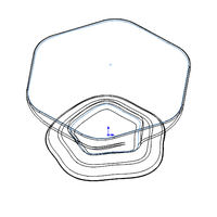 Plastic Hexagonal Fruit Bowl - Thumbnail 7