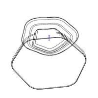 Plastic Hexagonal Fruit Bowl - Thumbnail 11