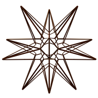 Wireframe Shape Great Triambic Icosahedron - Thumbnail 2