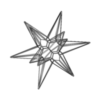 Wireframe Shape Great Triambic Icosahedron - Thumbnail 5