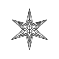 Wireframe Shape Great Triambic Icosahedron - Thumbnail 7