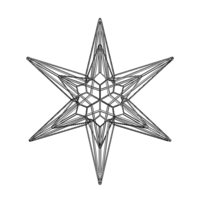 Wireframe Shape Great Triambic Icosahedron - Thumbnail 10