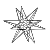 Wireframe Shape Great Triambic Icosahedron - Thumbnail 11
