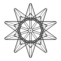 Wireframe Shape Great Stellated Dodecahedron - Thumbnail 6