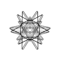Wireframe Shape Great Stellated Dodecahedron - Thumbnail 9