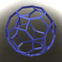 Wireframe Shape Truncated Cuboctahedron - Thumbnail 1