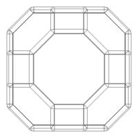 Wireframe Shape Truncated Cuboctahedron - Thumbnail 6