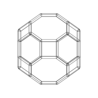 Wireframe Shape Truncated Cuboctahedron - Thumbnail 7