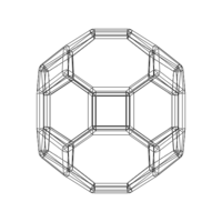 Wireframe Shape Truncated Cuboctahedron - Thumbnail 9