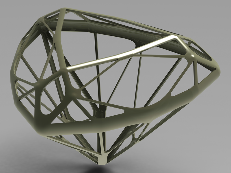 Wireframe Shape Trillion Cut Diamond