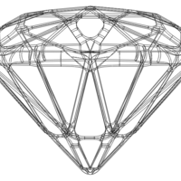 Wireframe Shape Trillion Cut Diamond - Thumbnail 8