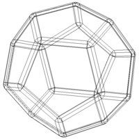 Wireframe Thick Dodecahedron - Thumbnail 4