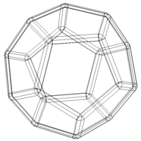 Wireframe Thick Dodecahedron - Thumbnail 5