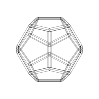 Wireframe Thick Dodecahedron - Thumbnail 6