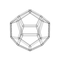 Wireframe Thick Dodecahedron - Thumbnail 8