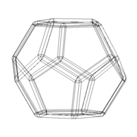 Wireframe Thick Dodecahedron - Thumbnail 10