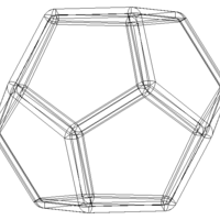 Wireframe Thick Dodecahedron - Thumbnail 11
