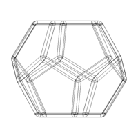 Wireframe Thick Dodecahedron - Thumbnail 12