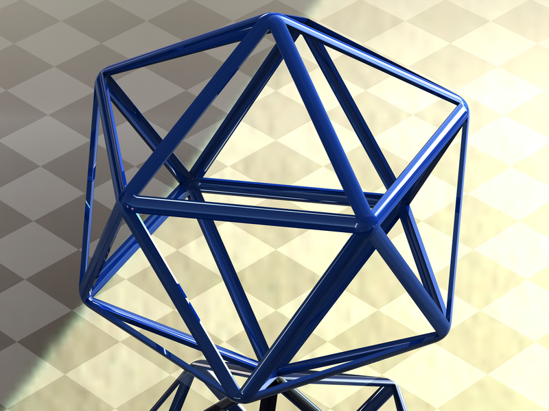 Wireframe Icosahedron