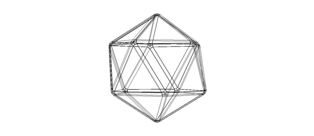 3D Printed Wireframe Icosahedron by MR.AnyCAD | Pinshape