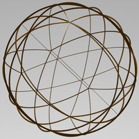 Small Wireframe Shape Spherical Pentakis Dodecahedron 3D Printing 544753