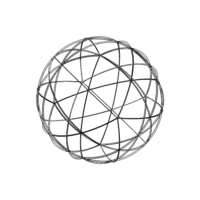 Wireframe Shape Spherical Pentakis Dodecahedron - Thumbnail 9