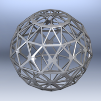 Wireframe Shape Geometric Sphere Cut Diamond - Thumbnail 1