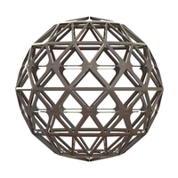 Wireframe Shape Geometric Sphere Cut Diamond - Thumbnail 2
