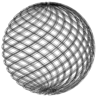 Wireframe Shape Geometric Twisted Sphere - Thumbnail 3