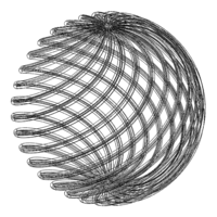 Wireframe Shape Geometric Twisted Sphere - Thumbnail 4