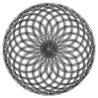 Wireframe Shape Geometric Twisted Sphere - Thumbnail 6