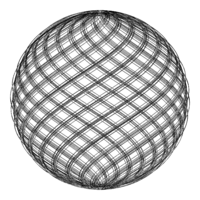 Wireframe Shape Geometric Twisted Sphere - Thumbnail 8