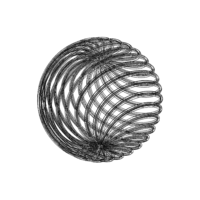 Wireframe Shape Geometric Twisted Sphere - Thumbnail 9
