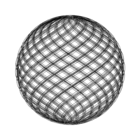 Wireframe Shape Geometric Twisted Sphere - Thumbnail 11