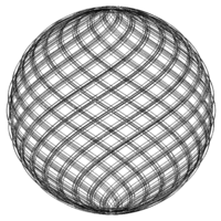 Wireframe Shape Geometric Twisted Sphere - Thumbnail 12